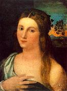 Portrait of a Young Woman ag, Palma Vecchio